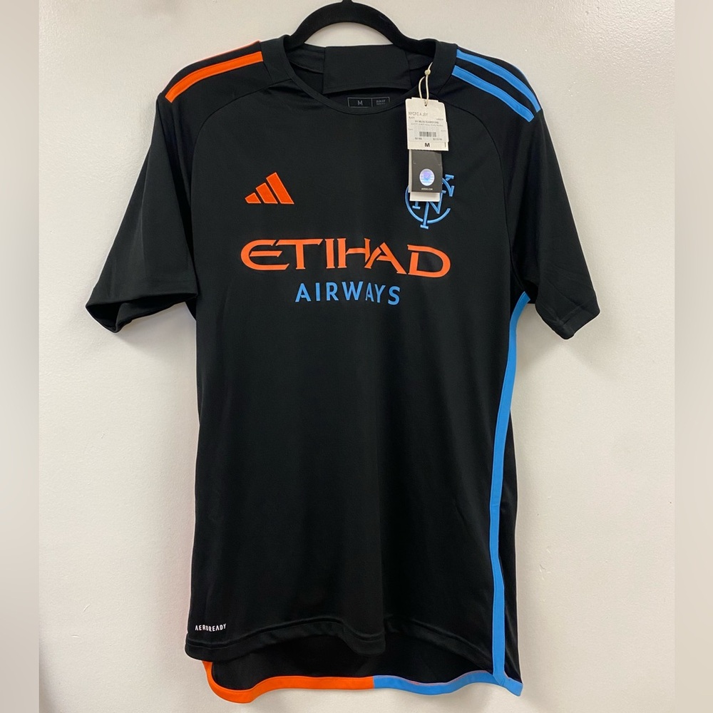 BNWT Black Size Medium NYC Football Club Jersey Adidas